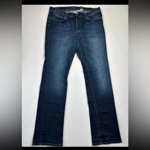 John Varvatos Jeans Mens 33x32 Blue Indigo Denim Button Fly Straight Stretch USA